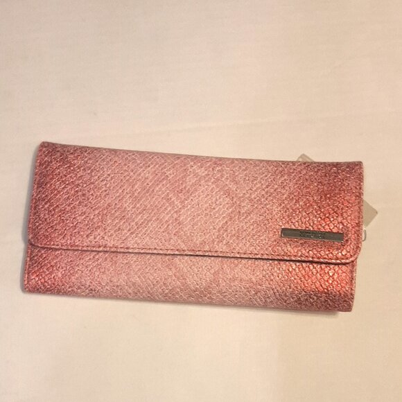 NWT Kenneth Cole Reaction Clutch Wallet Pink Ombre - Picture 7 of 7